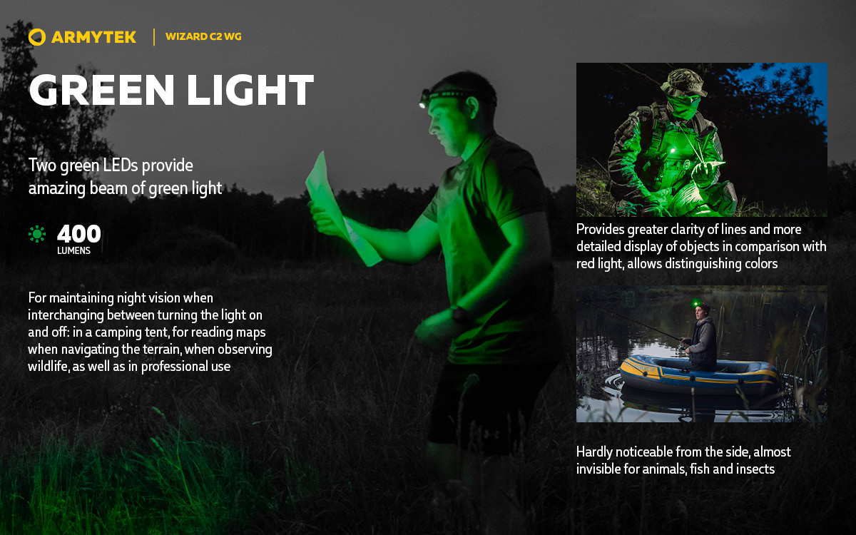 Multi flashlight Armytek Wizard C2 WG USB Warm